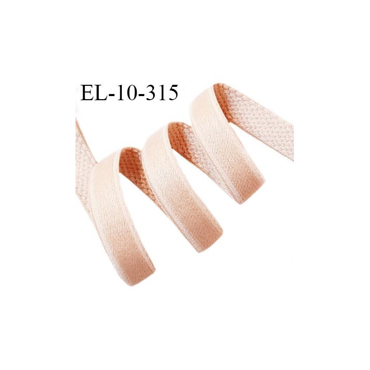 Elastique 10 mm lingerie et bretelle haut de gamme fabriqué en France couleur peau doux au toucher largeur 10 mm prix au mètre