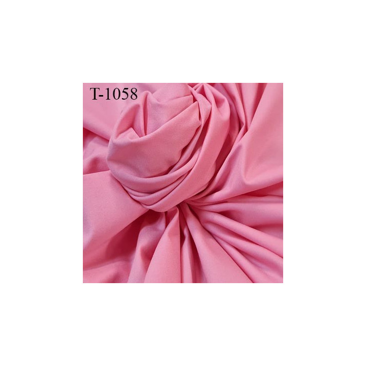 Tissu lycra elasthanne rose très haut de gamme 140 gr au m2 largeur 180 cm prix pour 10 cm de long et 180 cm de large