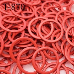 Crochet 11 mm de réglage bretelle soutien gorge en métal laqué rouge brillant largeur intérieur 11 mm largeur extérieur 15.5 mm