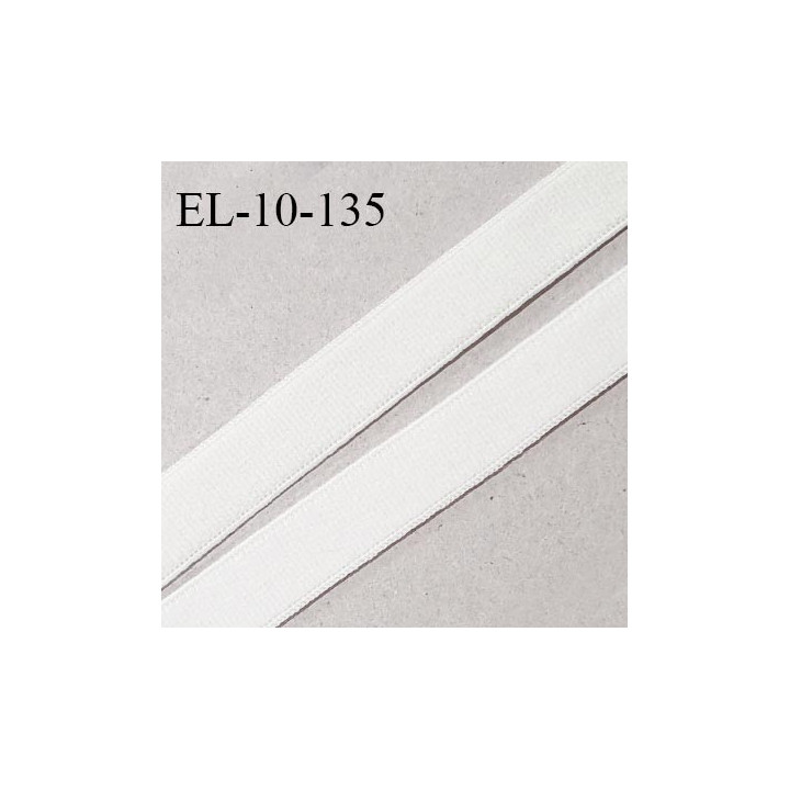 Elastique 10 mm lingerie haut de gamme couleur ivoire élastique souple fabriqué France grande marque largeur 10 mm prix au mètre