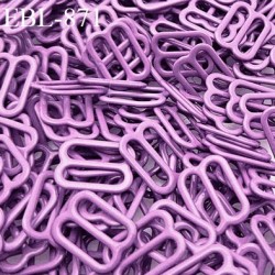 Boucle de réglage 12 mm réglette métal laqué blanc brillant pour soutien gorge largeur intérieur 12 mm haut de gamme