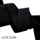 élastique fin 20 mm plat souple très bonne élasticité largeur 20 mm couleur noir prix au mètre