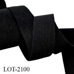 élastique fin 20 mm plat souple très bonne élasticité  largeur 20 mm couleur noir prix au mètre