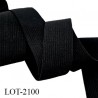 élastique fin 20 mm plat souple très bonne élasticité largeur 20 mm couleur noir prix au mètre