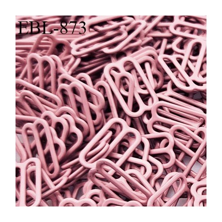 Boucle de réglage 16 mm réglette métal laqué rose anglais brillant pour soutien gorge largeur intérieur 16 mm haut de gamme