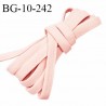 Cache armature et baleine underwire 10 mm couleur rose poudré très doux au toucher largeur 10 mm prix au mètre