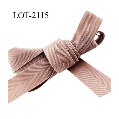 Le lot de 10 m ou 50 m ou 100 m Biais galon sangle synthétique largeur 15 mm couleur chair épaisseur 0.5 mm sergé très solide