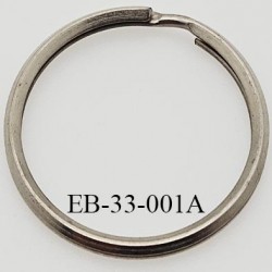 Anneau 30 mm métal acier largeur intérieur 30 mm idéal pour porte-clefs prix à l'unité