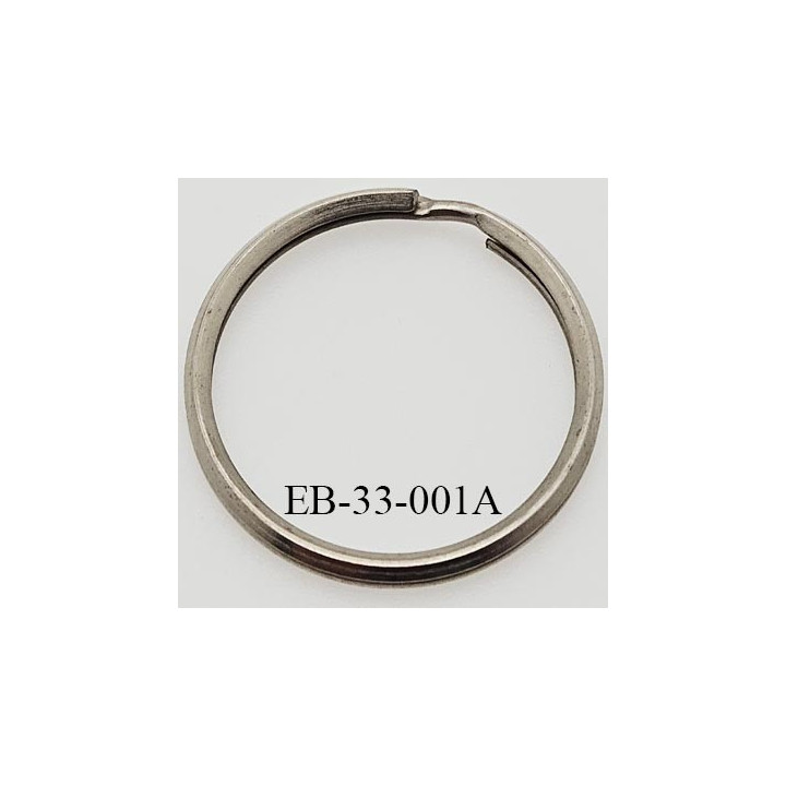 Anneau 30 mm métal acier largeur intérieur 30 mm idéal pour porte-clefs prix à l'unité