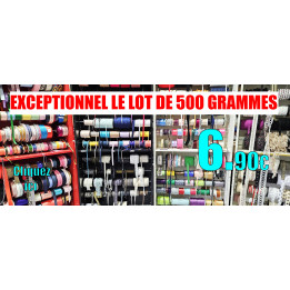 Le lot 500 grammes de galon rubannerie bel assortiment  trop beau