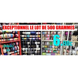 lot de 10 cônes surprise de destockage 1000 m de fil polyester fil n° 120 bobiné en France