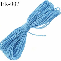 Echevette coton retors réf plusieurs couleurs art 89 longueur de bobine 120 m soit 30 échevettes de 8 mètres