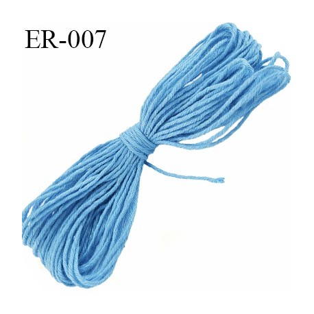 Echevette coton retors réf plusieurs couleurs art 89 longueur de bobine 120 m soit 30 échevettes de 8 mètres