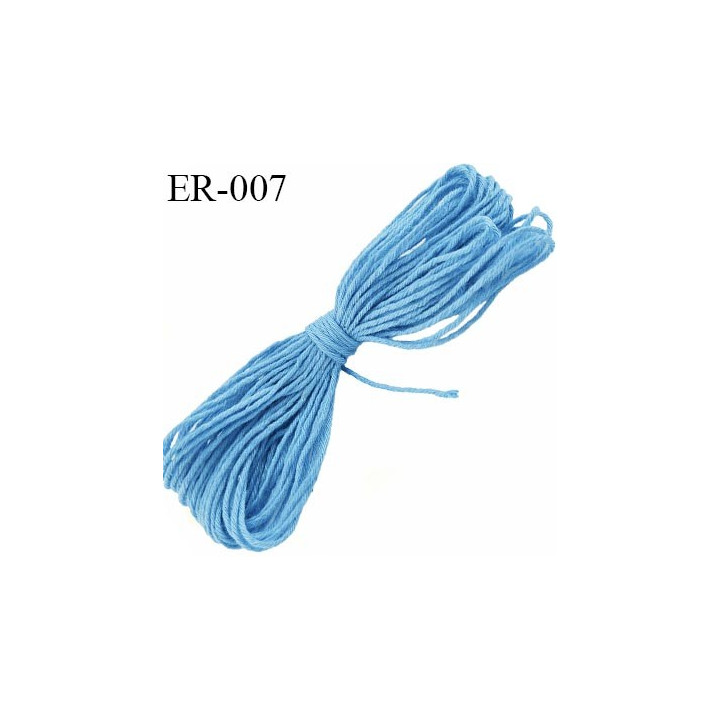 Echevette coton retors réf plusieurs couleurs art 89 longueur de bobine 120 m soit 30 échevettes de 8 mètres