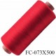 bobine de fil mousse polyester couleur rouge longueur 500 mètres largeur de la bobine 5.5 cm fabriqué en France