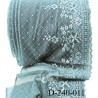 Dentelle 23 cm très haut de gamme extensible largeur 23 cm couleur bleu glacier très belle prix pour un mètre