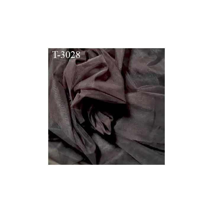 Marquisette tulle extensible dans la longueur lingerie haut de gamme 100% polyamide marron largeur 175 cm prix pour 10 cm