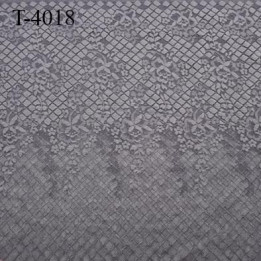 Dentelle largeur 45 cm  très haut de gamme largeur 45 centimètres couleur gris et fleurs chair doré très belle prix pour 10 cm