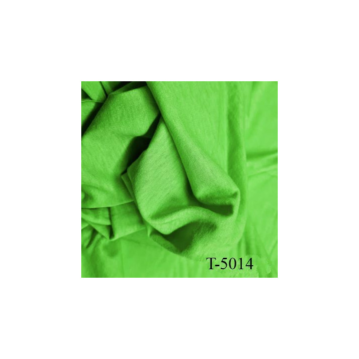 Tissu coton spécial lingerie et fond de culotte vert largeur 150 cm poids mètre carré 106 gr  prix 10 cm de longueur par 150 cm