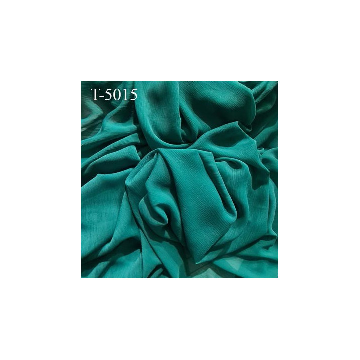 Tissu mousseline de crêpe lingerie vert très haut de gamme largeur 150 cm prix pour 10 cm de longueur et 150 cm de largeur
