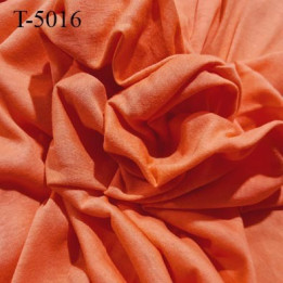 Tissu coton jersey spécial lingerie fond de culotte corail largeur 155 cm poids m2 135 gr  prix 10 cm de long par 155 cm
