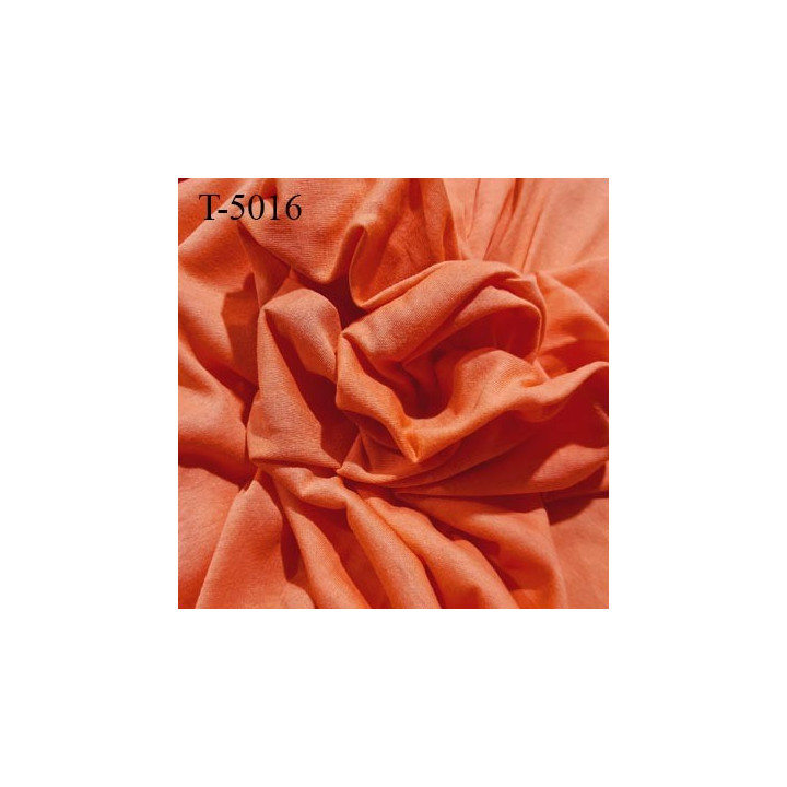 Tissu coton jersey spécial lingerie fond de culotte corail largeur 155 cm poids m2 135 gr  prix 10 cm de long par 155 cm