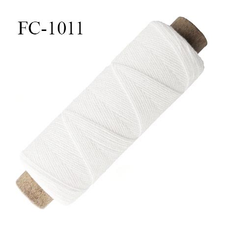 Bobine fil élastique fronceur ou à smock gomme lycra polyamide naturel longueur de la bobine 150 mètres diamètre 0.05 mm