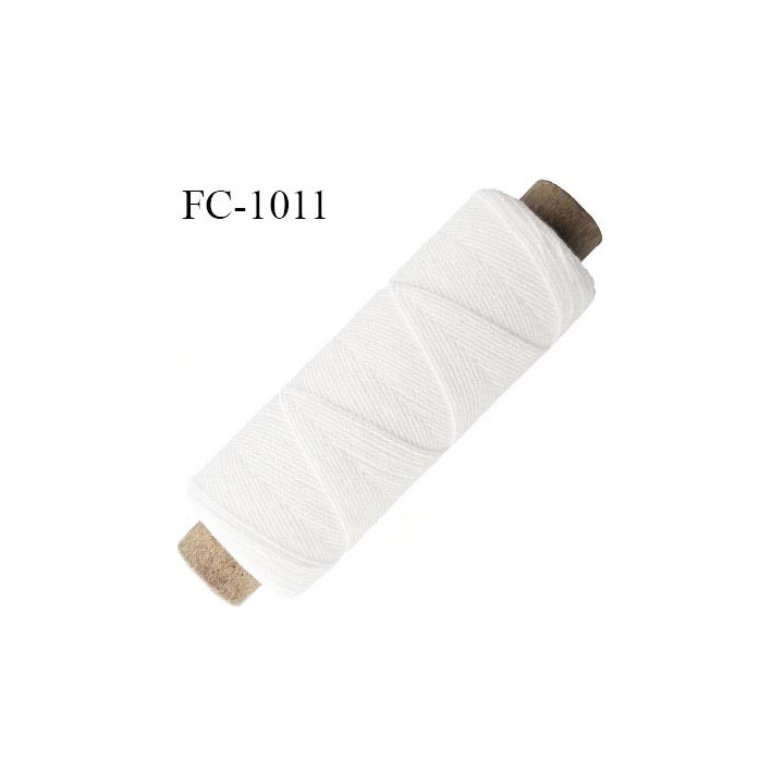 Bobine fil élastique fronceur ou à smock gomme lycra polyamide naturel longueur de la bobine 150 mètres diamètre 0.05 mm