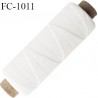 Bobine fil élastique fronceur ou à smock gomme lycra polyamide naturel longueur de la bobine 150 mètres diamètre 0.05 mm