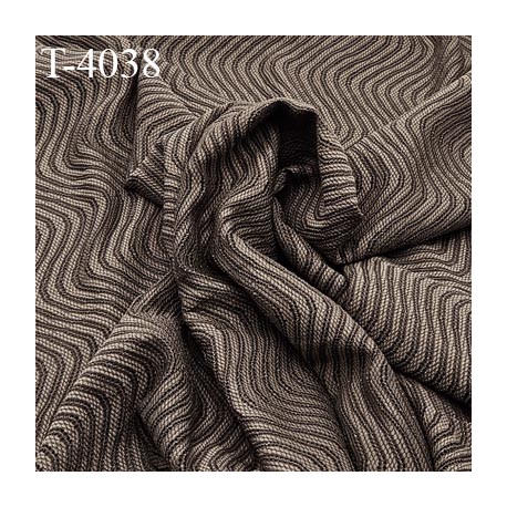 Tissu lingerie bain couleur café kaki avec reflets vert kaki très haut de gamme lycra élasthanne largeur 150 cm 170 grs au m2