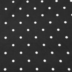 Tissu lingerie couleur noir a points gris très haut de gamme largeur 160 cm prix pour 10 centimètres de longueur