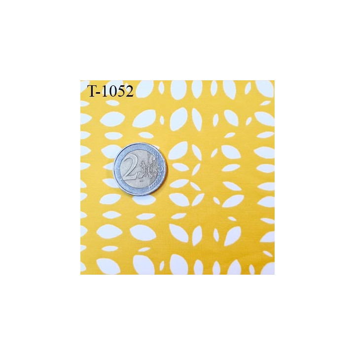 Tissu maillot de bain jaune très haut de gamme lycra élasthanne largeur 150 cm 210 grs au m2 prix pour 10 cm de longueur