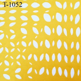 Tissu maillot de bain jaune très haut de gamme lycra élasthanne largeur 150 cm 210 grs au m2 prix pour 10 cm de longueur