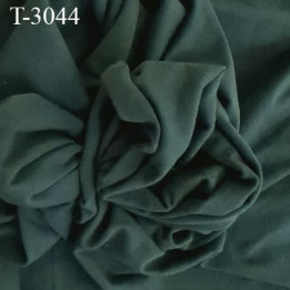 Tissu coton jersey spécial lingerie fond de culotte vert bouteille largeur 155 cm poids m2 135 gr  prix 10 cm de long par 155 cm