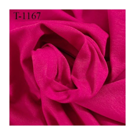 Tissu coton jersey spécial lingerie fond de culotte fuschia largeur 140 cm poids m2 135 gr prix 10 cm de long par 140 cm
