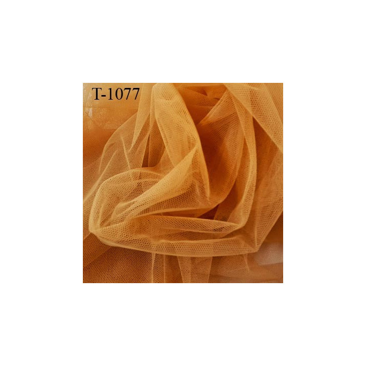 Marquisette tulle spécial lingerie haut de gamme couleur curcuma largeur 155 cm prix pour 10 cm 100 % polyamide