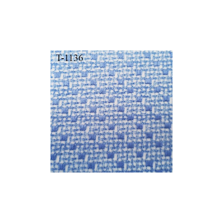 Tissu brodé couleur bleu haut gamme largeur 110 cm prix pour 10 cm de long et 110 cm de largeur fabriqué pour marque de lingerie