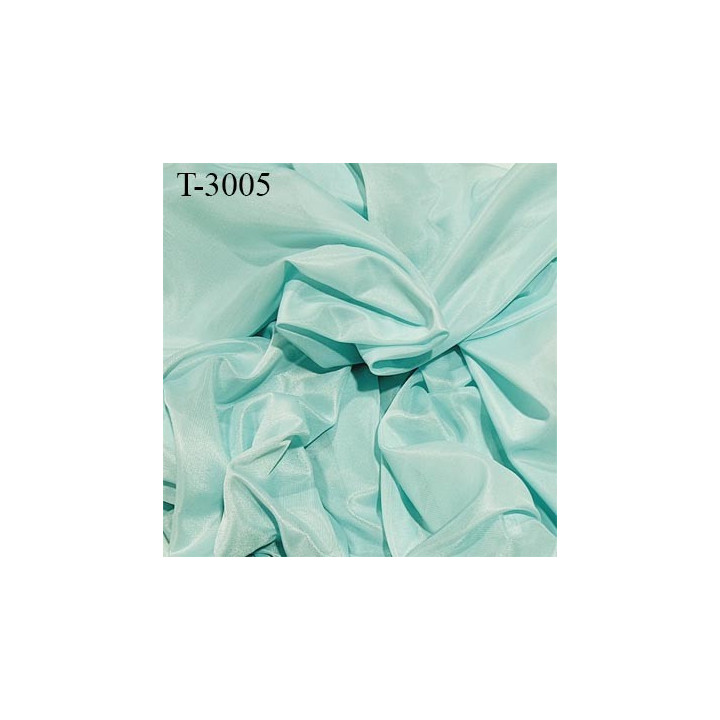 Tissu doublure très haut de gamme  largeur 175 cm couleur vert lagon prix pour 10 cm de long et 175 cm de large