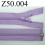 fermeture 50 cm mauve violet zip nylon