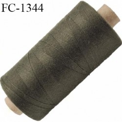 Bobine 1000 m fil Polyester n° 120 blanc 1000 mètres fil européen bobiné en Europe ou France certifié oeko tex