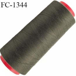 CONE 2000 m fil Polyester n° 120 couleur blanc  longueur 2000 mètres fil européen bobiné en France
