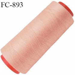 CONE 2000 m fil Polyester n° 120 couleur saumon longueur 2000 mètres fil européen bobiné en France certifié oeko tex