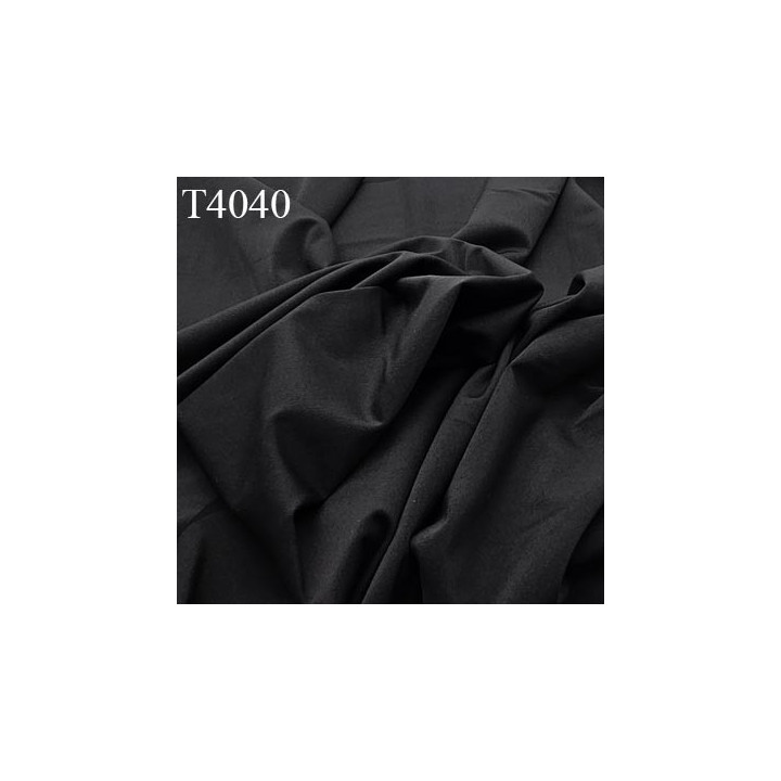Tissu  lycra élasthanne couleur noir très doux très agréable au touché largeur 142 cm 170 grs au m2