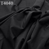 Tissu lycra élasthanne couleur noir très doux très agréable au touché largeur 142 cm 170 grs au m2