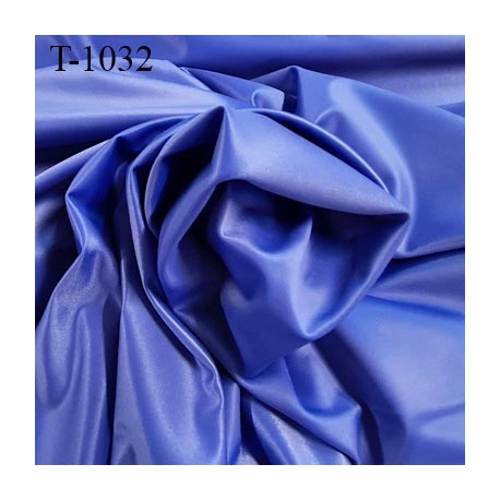 Tissu maillot de bain couleur bleu brillant très haut de gamme lycra élasthanne largeur 96 cm 280 grs m2 prix pour 10 cm de long