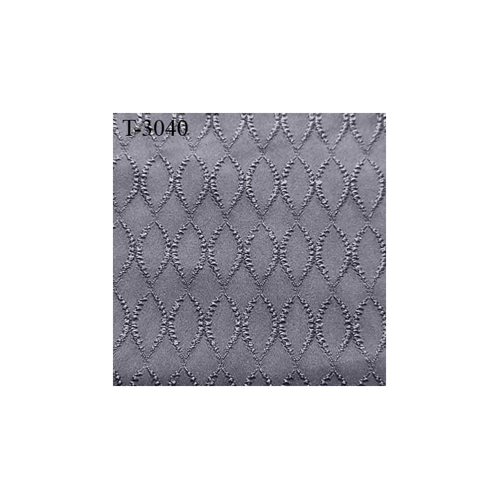 Tissu lycra élasthanne gris motifs haut de gamme 200 gr au m2 largeur 160 cm prix pour 10 cm de longueur et 160 cm de large