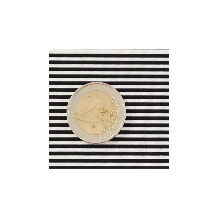 Tissu maillot de bain marine et blanc très haut gamme lycra élasthanne largeur 150 cm 200 grs au m2 prix pour 10 cm de longueur