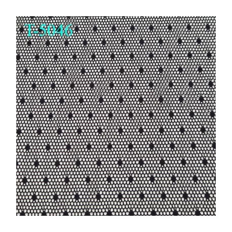 Tulle motifs lingerie haut de gamme couleur noir très doux extensible en largeur prix pour 10 cm de long et 150 cm de large