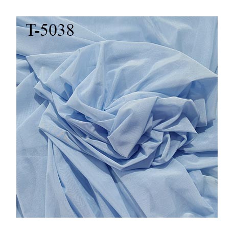 Powernet spécial lingerie extensible couleur bleu ciel haut de gamme largeur 195 cm prix pour 10 cm longueur