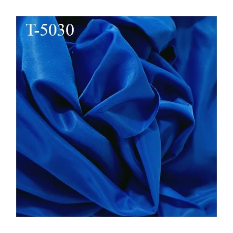 Marquisette tulle ou tulle fixe spécial lingerie haut de gamme couleur bleu satiné largeur 140 cm par 10 cm